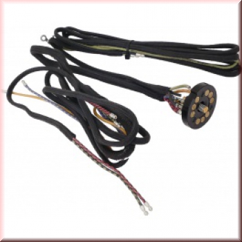 Lichtkabelbaum mit Kontaktplatte für eine Lampe im Hauptscheinwerfer und Seitenlampen