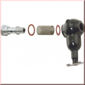 Sedimentfilter  kommt seitlich an den Zenithvergaser Modelle 1931