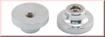 2 Rädelmuttern für Scheibenaussteller