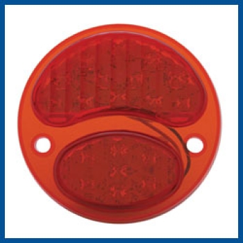 Rücklichtglas Rot , oben leicht geriffelt