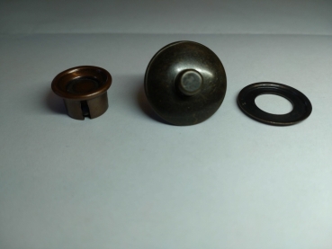 Preview: Seitl. Verschluss Verdeck, Ober und Unterteil im Set, Brüniert ( kein Nickel )