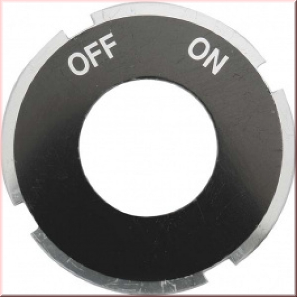 On - Off Platte hinter dem Zündschloß