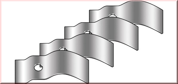 Halteklammern für Wischermotor Roadster und Phaeton
