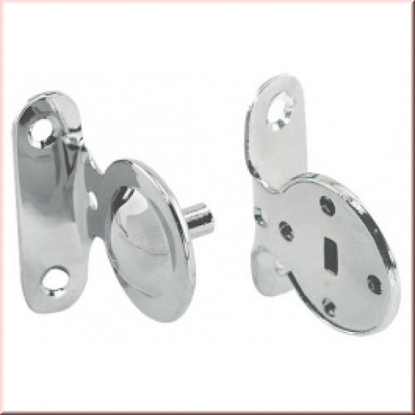 Haltesatz für Heckrollo verchromt