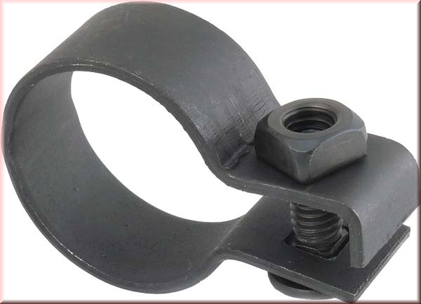 Schelle für Auspuffrohr am Rahmen