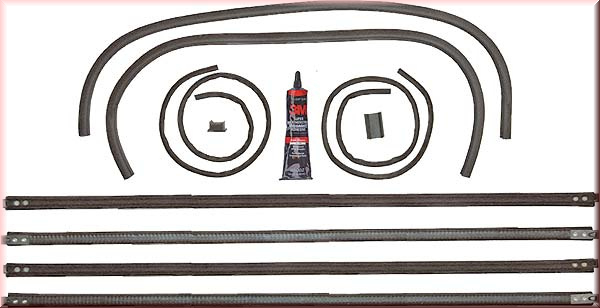 Fensterführungen Set, hinten Tudor und Victoria