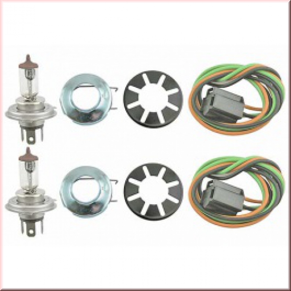 Umrüstsatz für Scheinwerfer auf 12V H4