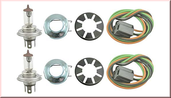 Umbausatz Halogen Scheinwerfer 6V