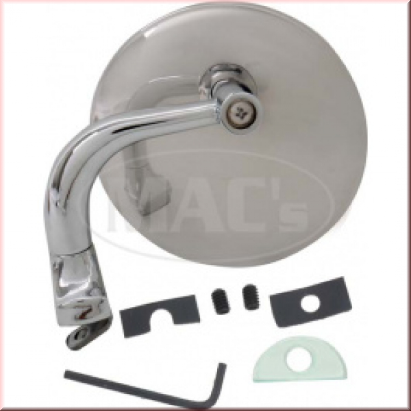 Spiegel mit Abgewinkeltem Arm, ca. 10 cm Ø, für links oder rechts