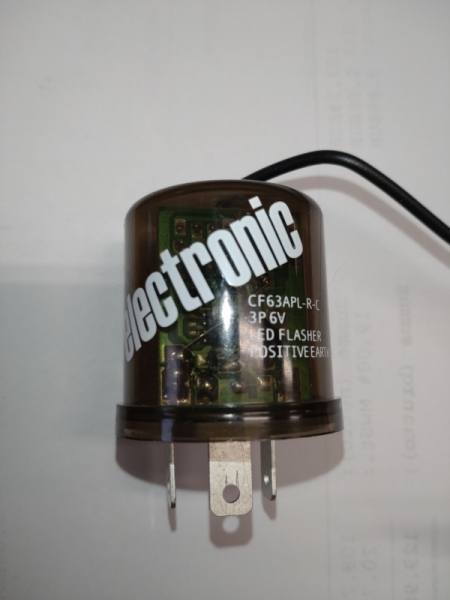 6 Volt elektronischer Blinkgeber, auch für Led Blinker, nur für Fahrzeuge mit Plus am Rahmen