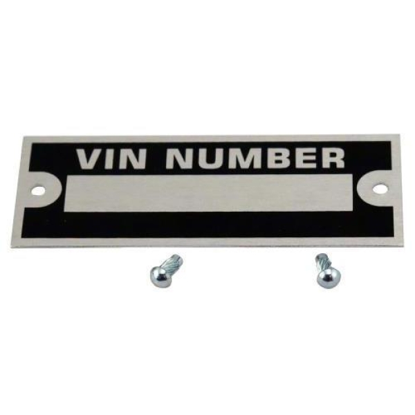 VIN Platte für Fahrgestellnummer