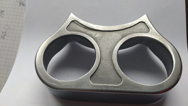 Halter für 2 Zusatzanzeigen runder Tacho, deutsche Produktion