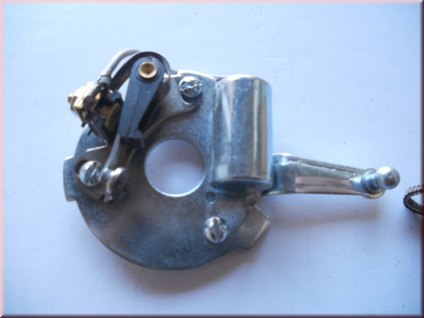 Unterbrecher-Grundplatte, moderne Ausführung mit Kondesator auf der Platte