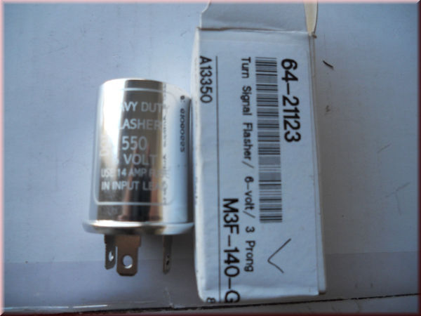 Blinkgeber 6V für positive Masse ( Plus am Rahmen )