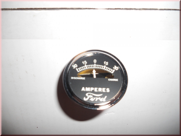 Ampermeter mit Ford-Schrift 30A, auch für 12V 