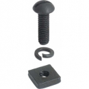 Befestigungsschraubensatz für Scharnierhalterung für die hintere Motorhaube - 6-teilig - nur 1928-29