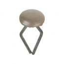 Türpolsterclip -  Braun