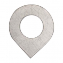 Anlaufscheibe Wasserpumpenwelle, Edelstahl